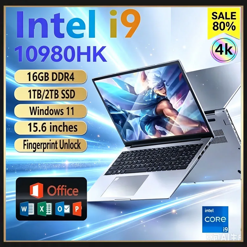 Ssd 2Tb - 15,6-Zoll-tragbarer Laptop Intel Core I9 10980HK